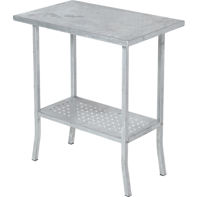 Planteringsbord Med Hylla Varmgalvaniserad Stål.