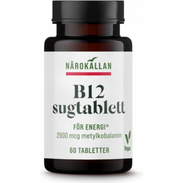 Närokällan B12 Sugtablett 60 tabletter