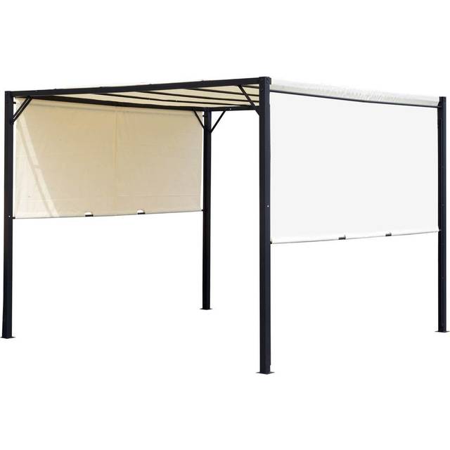 Outsunny 3 x 3(m) Pergola Metal Gazebo Outdoor Sun Shade Shelter Canopy