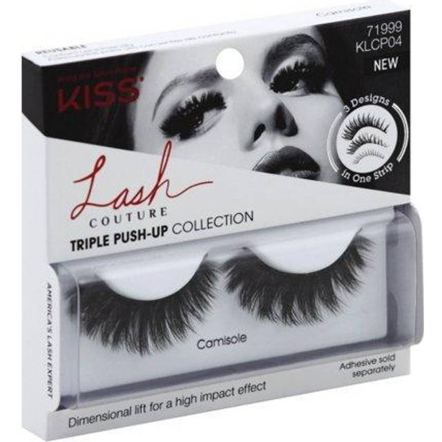 KISS Lash Couture Triple Push Up Collection  3D Volume False Eyelashes with Triple Design Technology  Multi-Angles & Lengths  Reusable  Styl