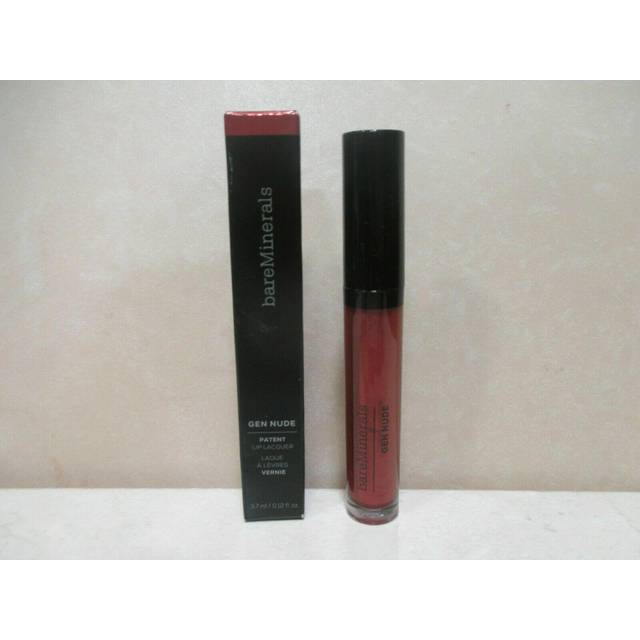 (Amber) Bareminerals Gen Nude Patent Lip Lacquer  0.12oz/3.7ml New With Box