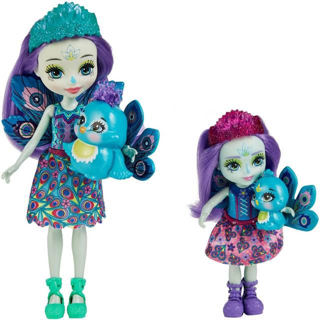 Enchantimals HCF83 Patter Peacock Mini Dolls and collectable Figures, Multicoloured