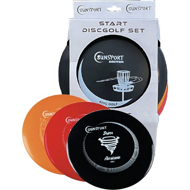 Sunsport Discgolf START - Sæt med 3 discs til frisbeegolf - HURTIG LEVERING
