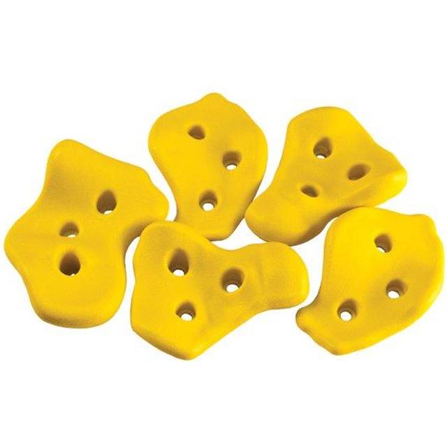 Gorilla Playsets 07-0008-Y Rock Climbing Wall Rocks for Swing Sets  Includes Hardware - Yellow