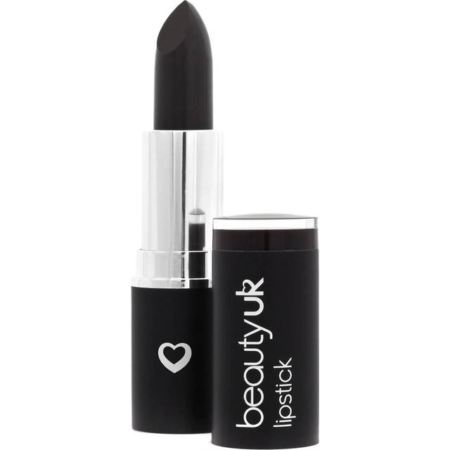 BeautyUK Lipstick no.13 dark side black) (mint gloss)