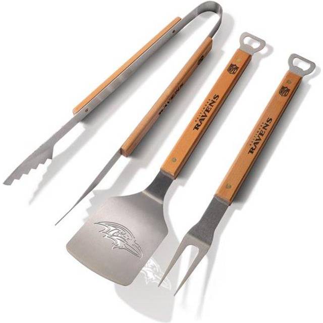 YouTheFan NFL Baltimore Ravens Classic Series 3-Piece BBQ Set   Stainl
