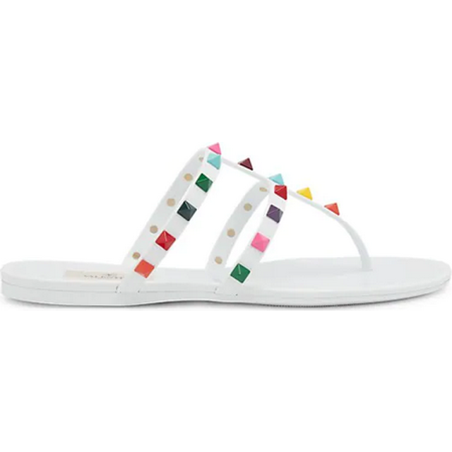 Valentino Rockstud Caged Rubber Sandal