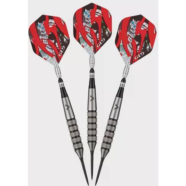 Viper by GLD Products unisex vuxen blixt dartset med 95% volframstålspets, med fodral, 28 g, svart, gram