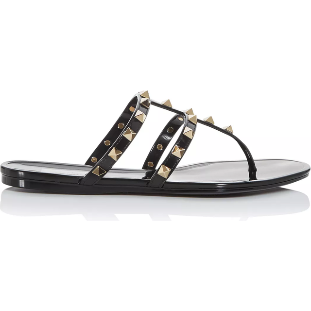Valentino Rockstud Caged Rubber Sandal