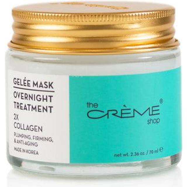 The Crme Shop Korean Skincare | Overnight Gel Mask for Moisturizing and Hydrating  Anti-Aging  Brightening  Relief facial skin care - 2.36 oz (Collage