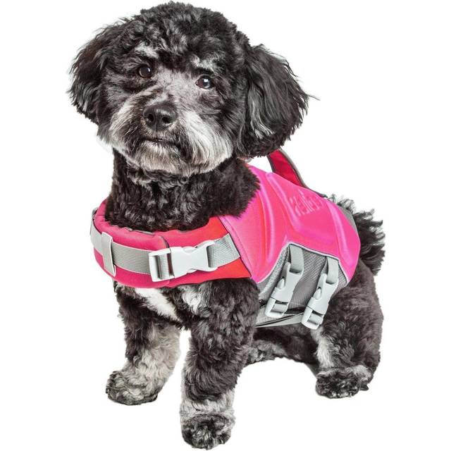 Dog Helios HA18LBMD Tidal Guard Multi-Point Strategically-Stitched Reflective Pet Dog Life Jacket Vest - Light Blue, Medium