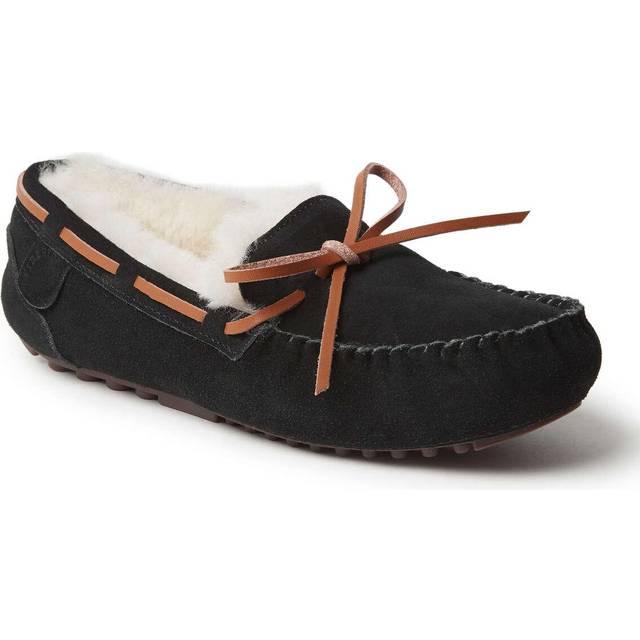 Dearfoams Women's Fireside Water Resistant Indoor/Outdoor Shearling Vi