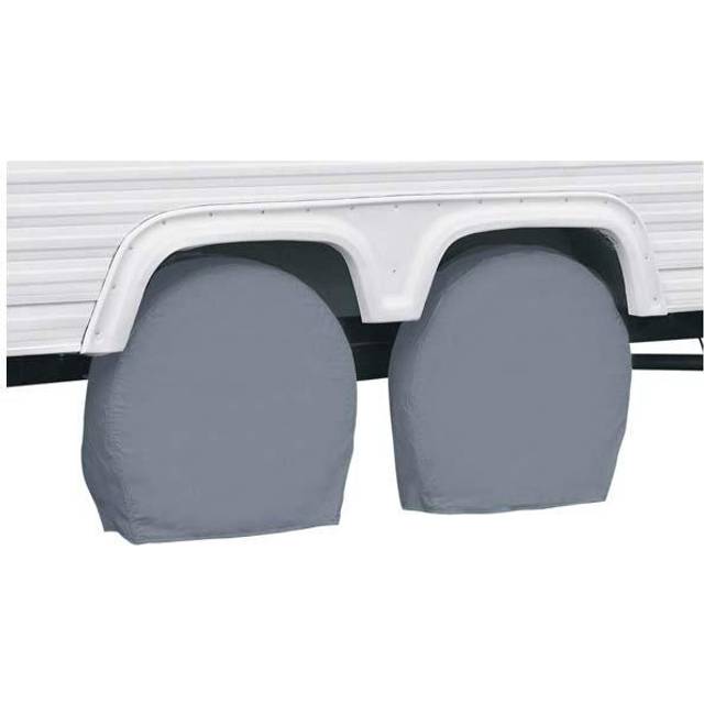 Classic Accessories Over Drive RV Wheel Covers  Wheels 18 - 21 Diameter  6.75 Tire Width  Grey 2-pk