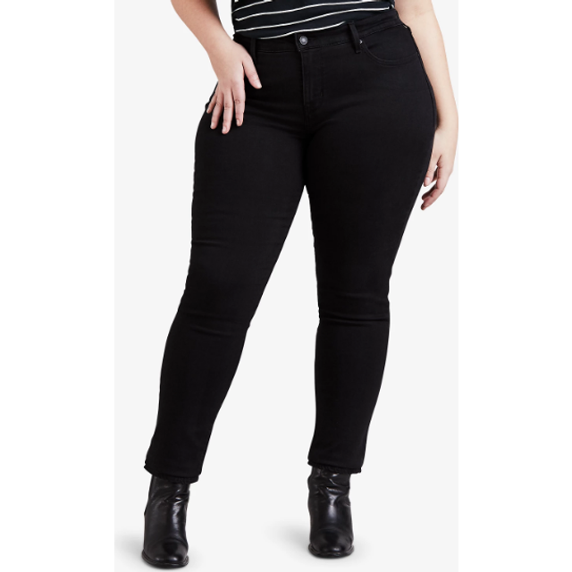 Levi's Women's Plus-Size 311 Shaping Skinny Jean  Soft Black Waterless  36 US 18 Regular