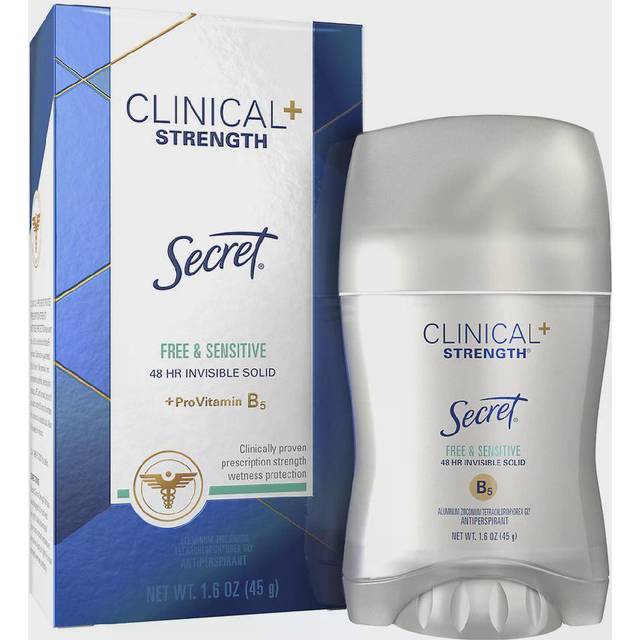 Secret, Clinical + Strength, Antiperspirant, Free & Sensitive, 1.6 oz (45 g)