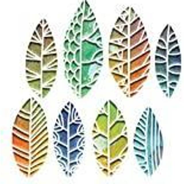 Sizzix 664431 Tim Holtz - Thinlits Die - Cut Out Leaves