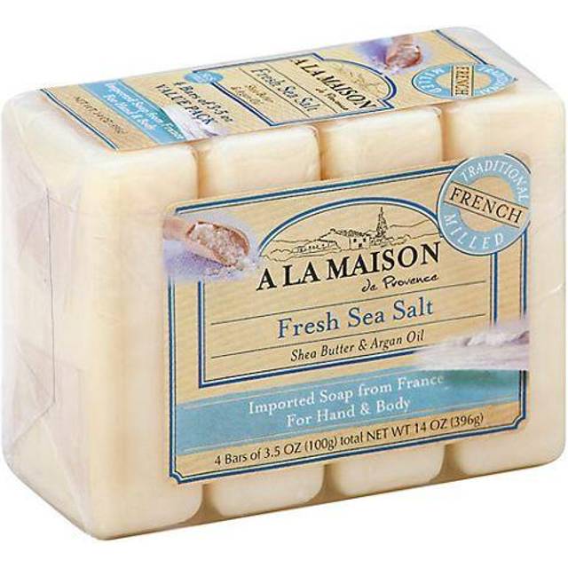 A La Maison de Provence, Hand & Body Bar Soap, Fresh Sea Salt, 4 Bars