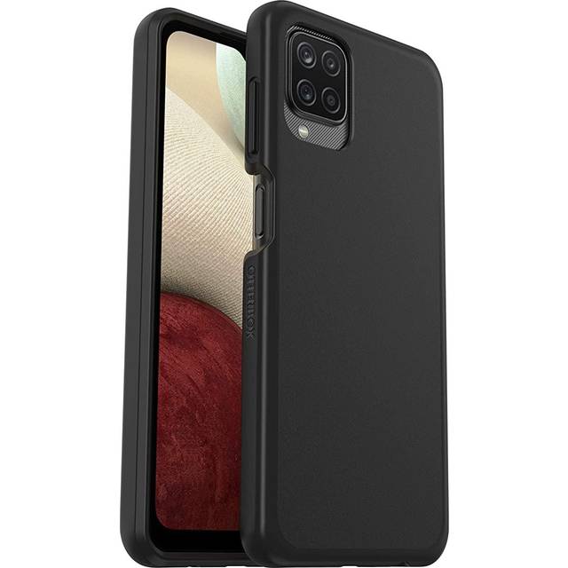 OtterBox React Series skal för Samsung Galaxy A12, stöttåligt, fallsäkert, supertunt, skyddande tunt skal, testad till militärstandard, Klar