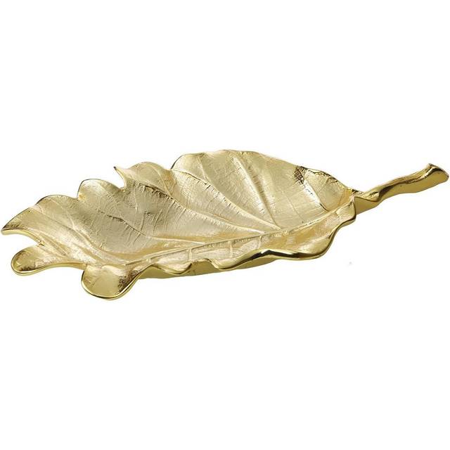 Classic Touch LE927 Gold Leaf Dish - 10.75 x 5.5 x 1.75 in.