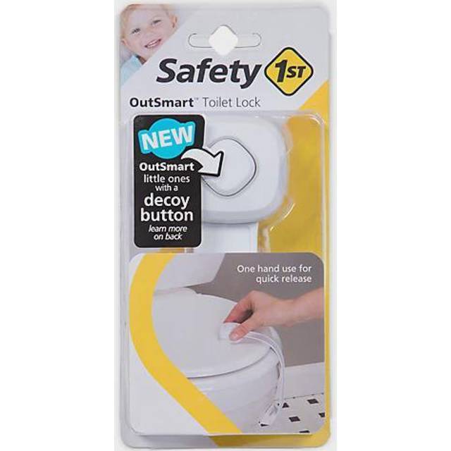 Safety 1st OutSmart toalettlås, vit, 1 st (paket med 1)