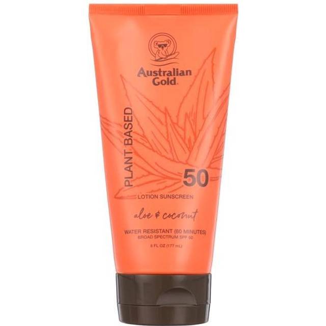 Australian Gold Plant Based Lotion Sunscreen, Aloe & Coconut, SPF 50 6 oz
