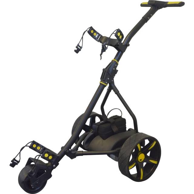 Pro Rider Leisure 36 Hole Electric Golf Trolley - Black & Yellow, Black