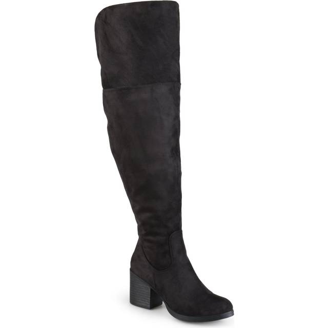 Journee Collection Women's Knee Boots  Black  7.5