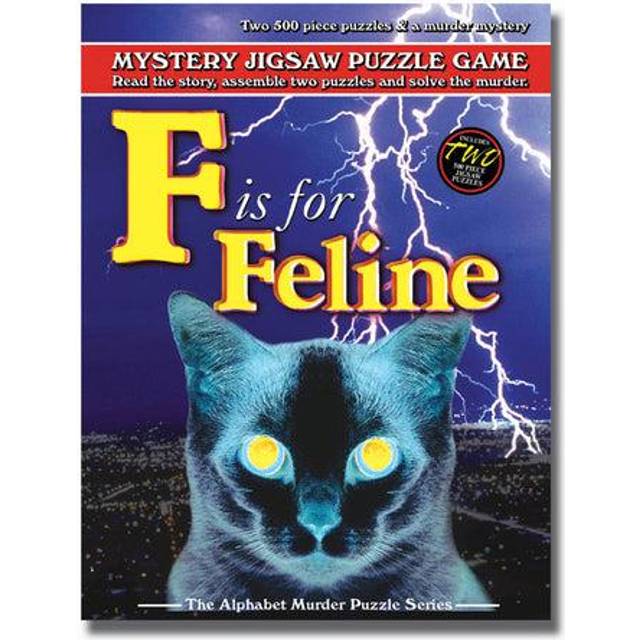 F is for Feline Murder Mystery Jigsaw Puzzle: 1000 Pcs