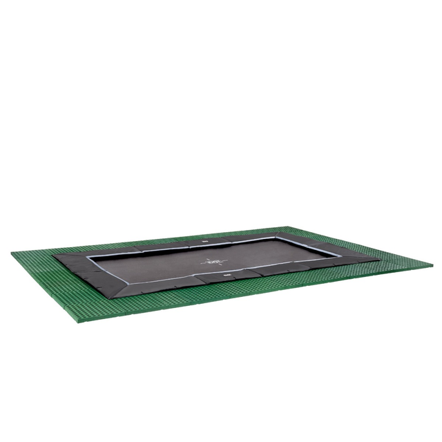 EXIT Dynamic ground level sports trampoline 8x14ft - black