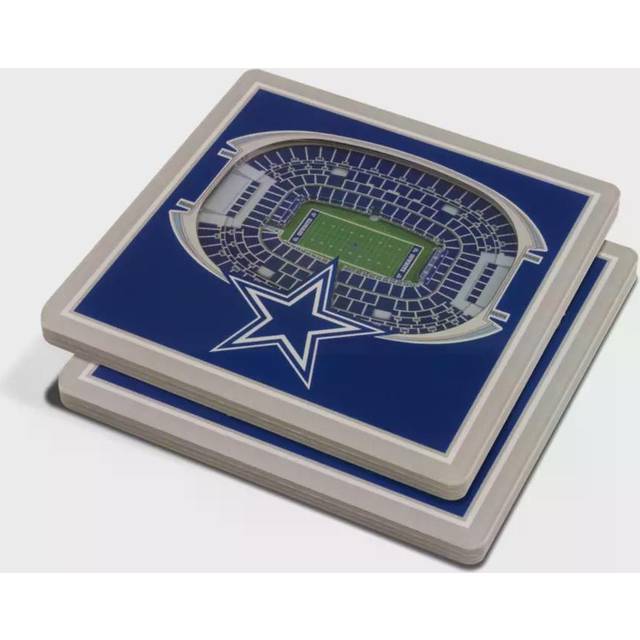YouTheFan NFL Dallas Cowboys 3D StadiumView Coasters - AT&T Stadium