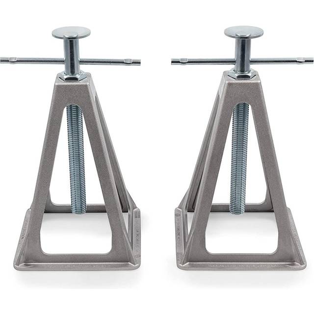 Camco 44561 Olympian Aluminum Stack Jacks  Stabilize and Level Your RV Or Camper - 2 Pack