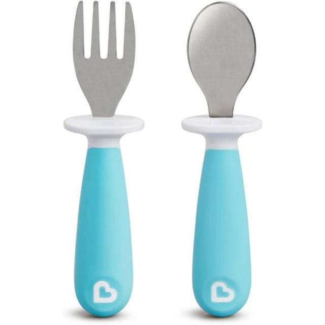 Raise Toddler Fork And Spoon Set - (1 Fork & 1 Spoon) Assorted Colours