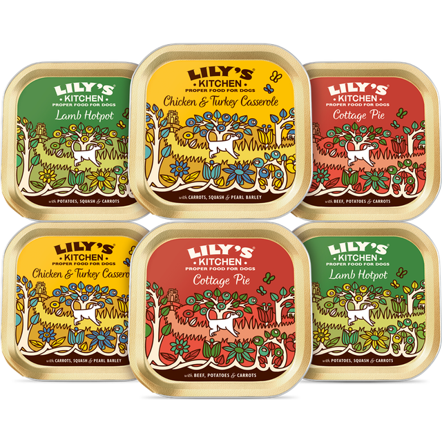 LILY'S KITCHEN Dog Trays 6 Classic Dinners