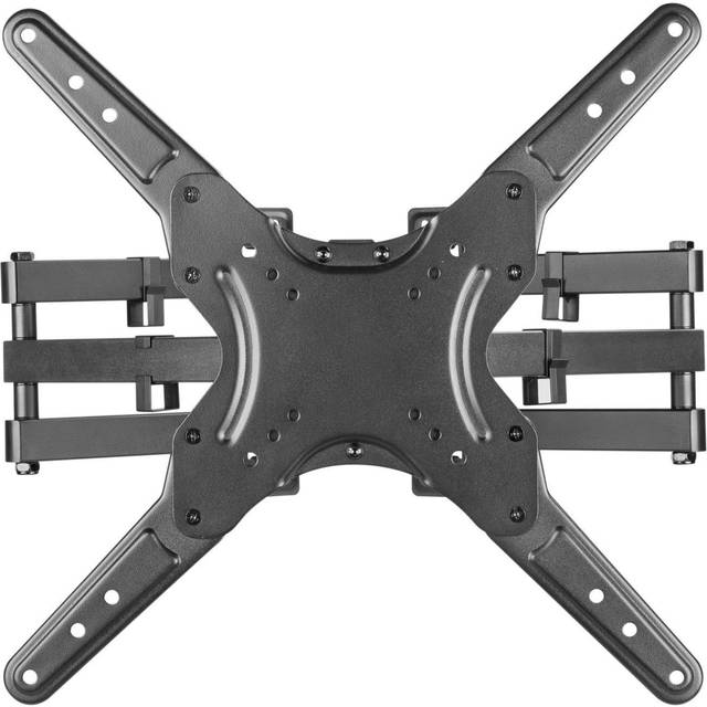 Properav Corner Swing Arm Tilt & Swivel 37''-55'' Tv Bracket - Black, Black