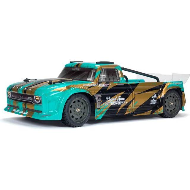 Arrma - 1/8 INFRACTION MEGA Resto-Mod Truck with Batt/Chg Teal/Brnze ARA4215V3BIT2