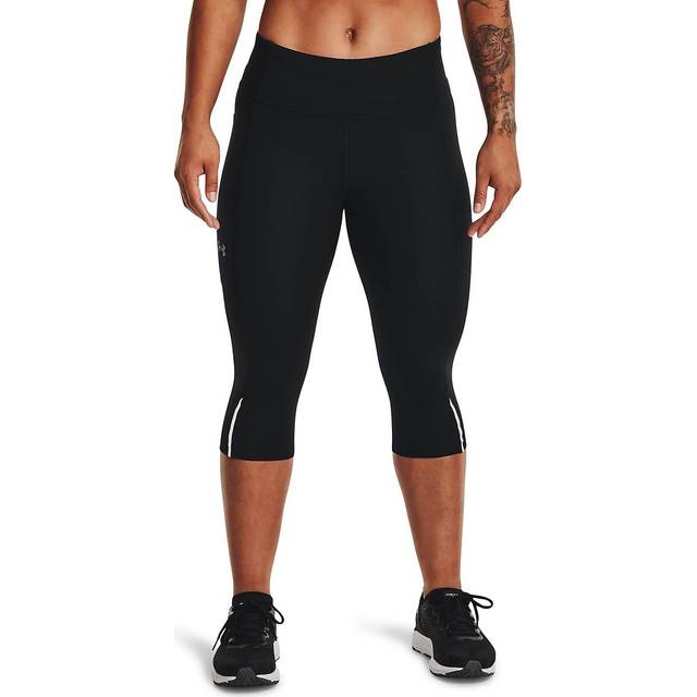 UNDER ARMOUR Fly Fast 3.0 Speed Capri Leggings - Black, Black, Size S, Women