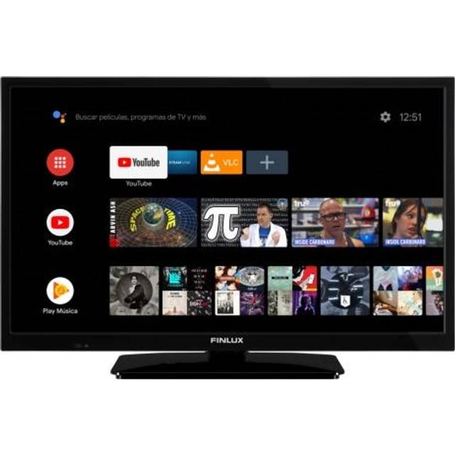 Finlux 24FAMF9060 - 24" Diagonal klass LED bakgrundsbelyst LCD TV - 720p 1366 x 768 - Android TV - 12 volt (camping TV) - Svart