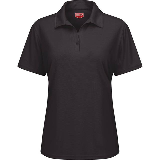 Red Kap Women's Performance Knit Flex Series Pro Polo - Black  S