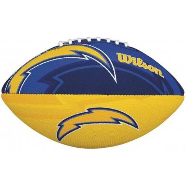Wilson NFL Team logotyp storlek fotbollslös Angeles laddare, blå, junior