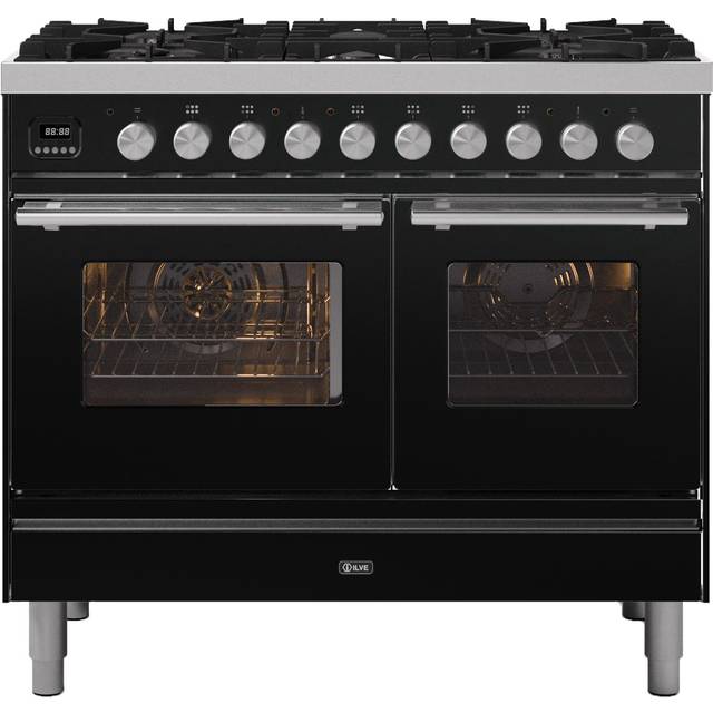 Ilve PD106WE3BK 100cm Roma Dual Fuel Range Cooker - BLACK