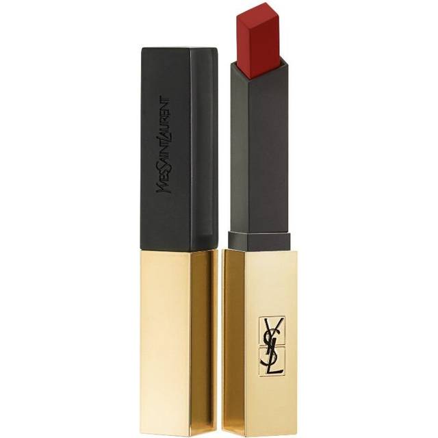 Yves Saint Laurent Rouge Pur Couture The Slim Tunn läppstift med läder-matt avslutning Skugga 33 Orange Desire 2.2 g