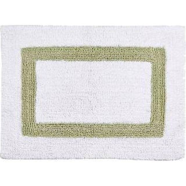 Better Trends BAHO2440WHSA Hotel Collection Bathrug, White & Sage - 24 x 40 in. Set of 2