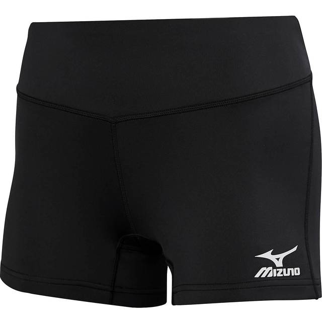 "Mizuno Mens Women's Victory 3.5"""""""" Inseam Volleyball Shorts  Black  Small US"