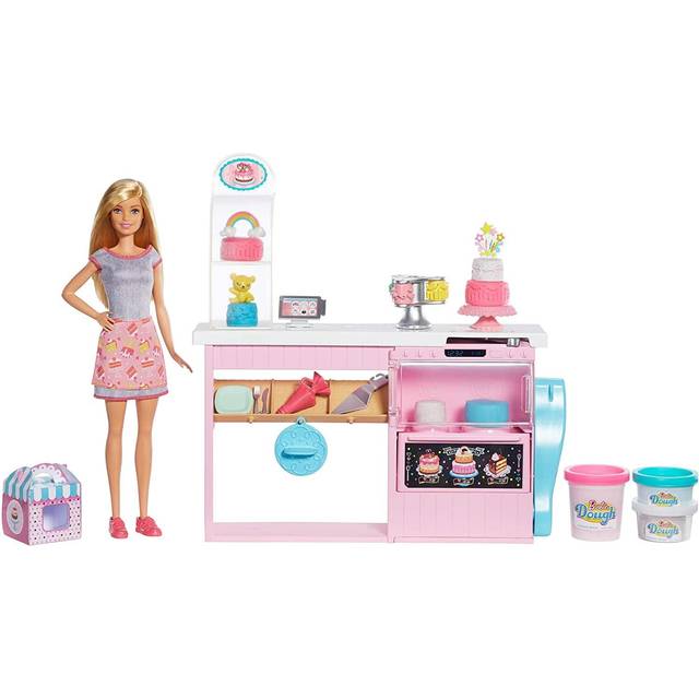 Sisters Baking Playset with Barbie Doll & Chelsea Doll, Kitchen Pieces, Dining Set & 15+ Accessories, Gift for 3 to 7 Year Olds, HBX03