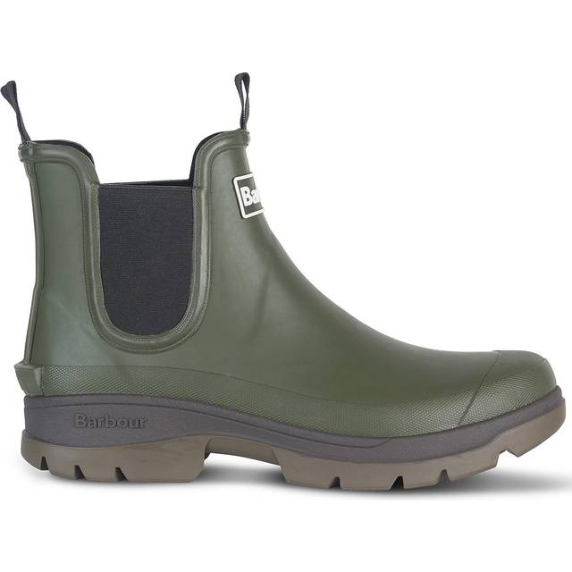 Barbour Men's Nimbus Rubber Chelsea Boots - Olive - UK 7