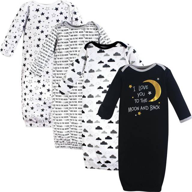 Hudson Baby Unisex Cotton Gowns  Moon And Back  0-6 Months