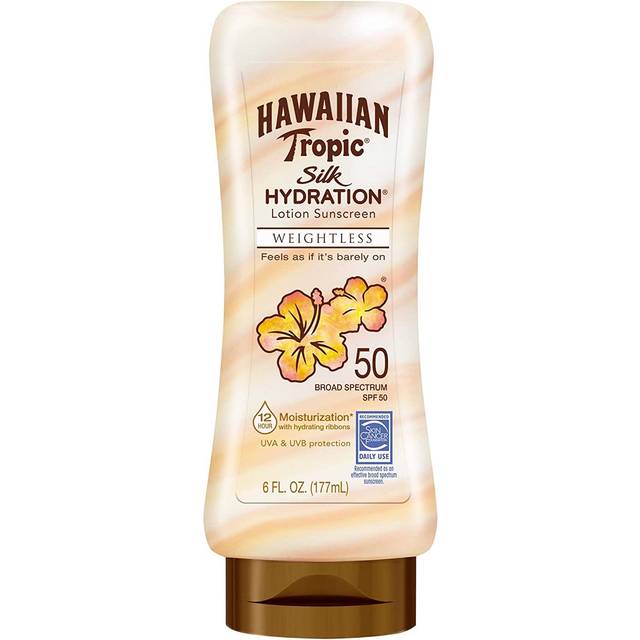 Hawaiian Tropic Silk Hydration Weightless Sunscreen SPF 50, 6 fl oz