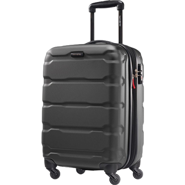 Samsonite Omni PC hård sida 20-tums spinner, Omni Pc Hardside Spinner 20, Svart, Carry-On 20-Inch, Omni Pc hårt utbyggbart bagage med spinner-hjul
