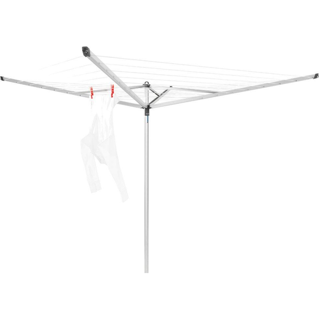 Brabantia 40 Metre Essential Rotary Clothes Line with Ground Tube and Cover (188cm H X 11cm W X 11cm D)