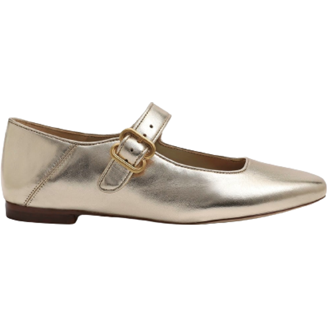 Sam Edelman Women's Michaela Square Toe Buckled Mary Jane Flats